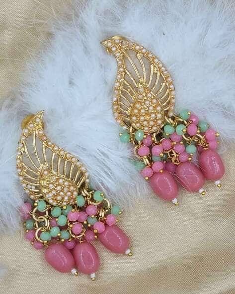 Gold-Plated Dangler Earrings