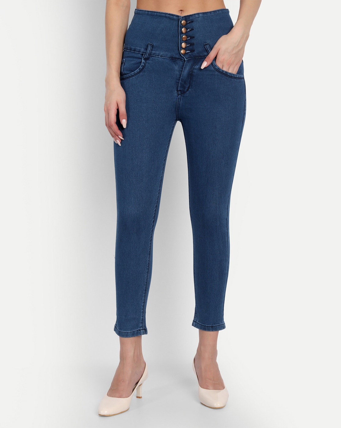 FitsYou Extra High-Waisted Rockstar Super-Skinny Jeans | Old Navy