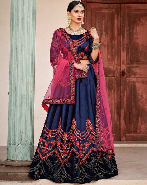 Buy online Patola Printed Flared Lehenga With Choli & Dupatta from ethnic  wear for Women by Krisio for ₹1849 at 69% off | 2024 Limeroad.com