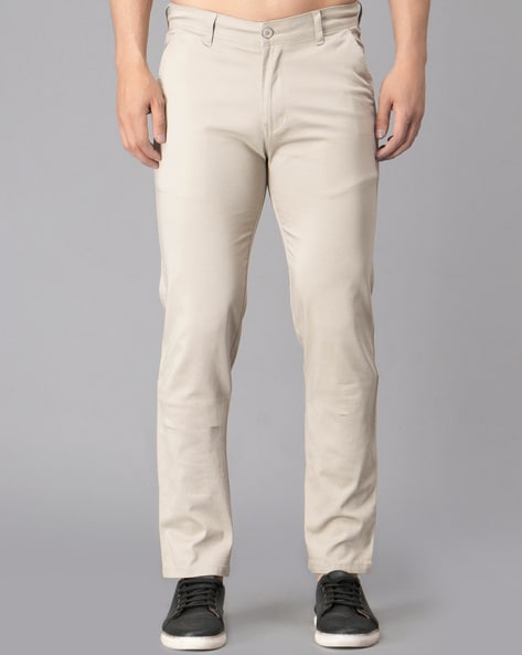 Buy Louis Philippe Jeans Navy Cotton Slim Fit Trousers for Mens Online @  Tata CLiQ