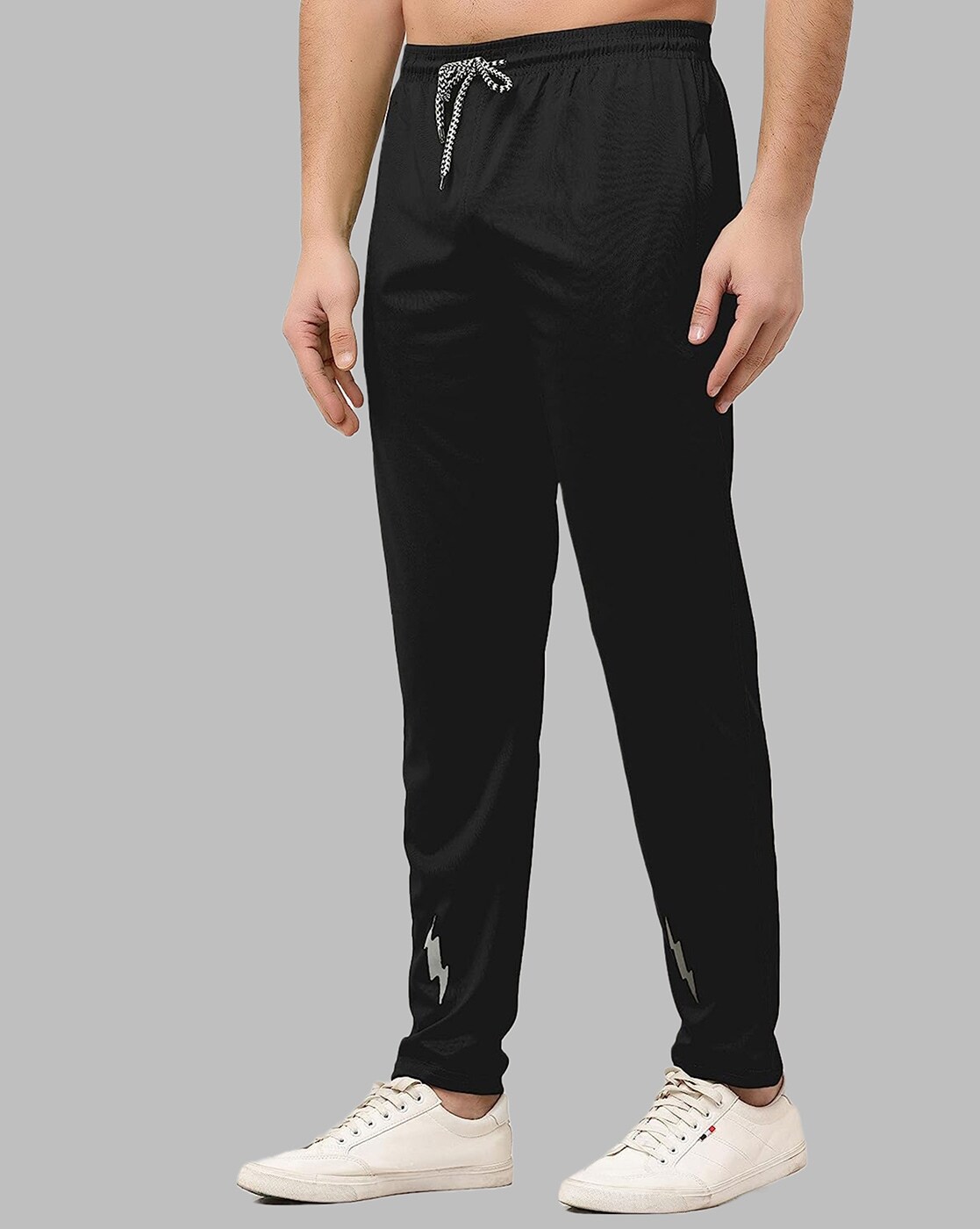 Buy online Men Black Side Stripe Cotton Full Length Track Pant from Sports  Wear for Men by V-mart for ₹449 at 10% off | 2024 Limeroad.com