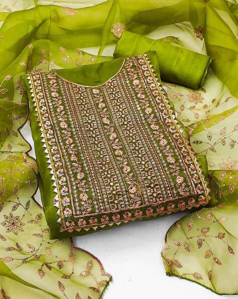 Heeraya Designer Latest Designer Heavy Festive Wear Jam Cotton Embroidery Work  Dress Material Collection - The Ethnic World