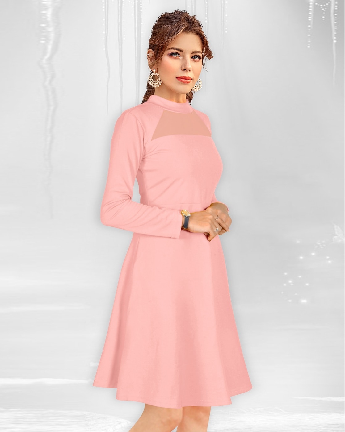 Buy Peach Dresses for Women by Clothzy Online | Ajio.com