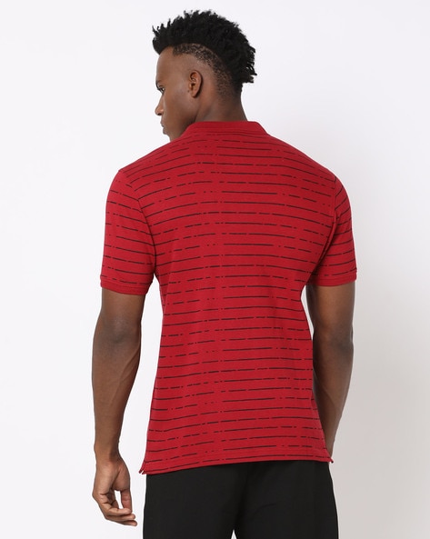 Red dri fit online polo