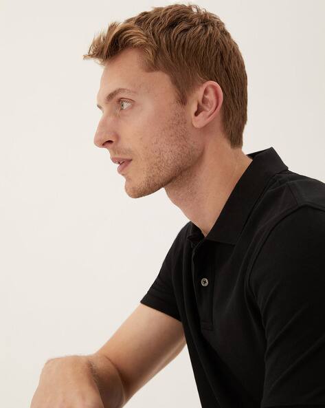 Marks & Spencer Solid Regular Fit Polo T-shirt