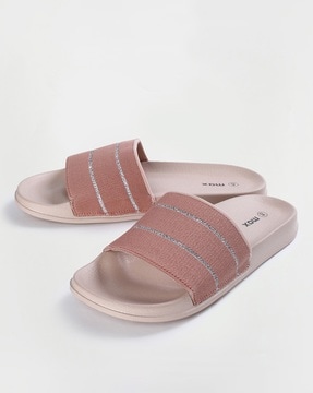 Womens hot sale nude slides