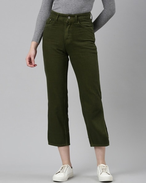 Buy Olive Jeans & Jeggings for Women by SHOWOFF Online