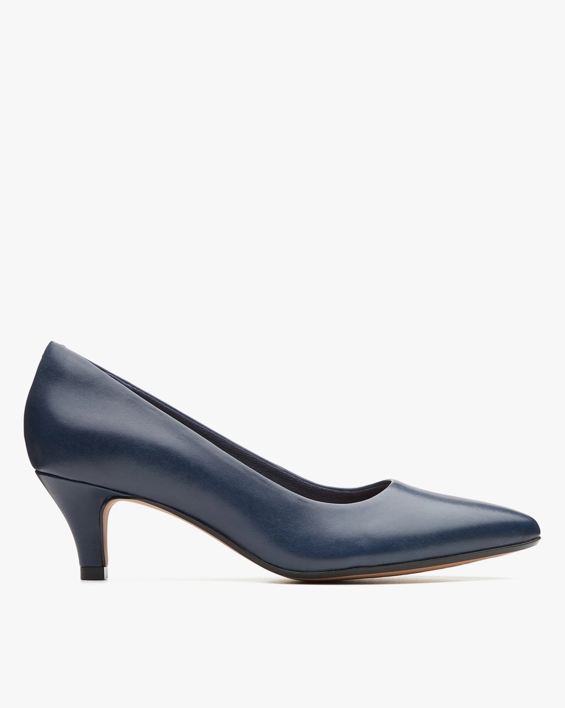 Clarks navy shop pumps