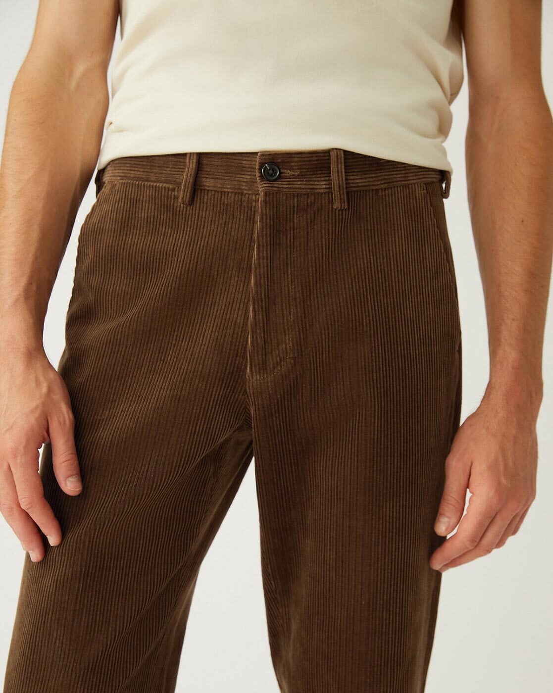 Buy online Brown Solid Corduroy Casual Trouser from Bottom Wear for Men by  Parx for ₹920 at 60% off | 2024 Limeroad.com