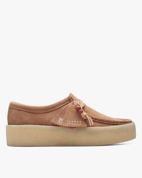 clarks Women Wallabee Cup Lace-Up Platform Shoes-picture-6