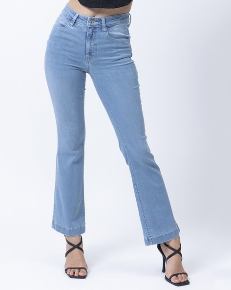 Shop Solid Black Heidi High Rise Skinny Crop Jeans Online
