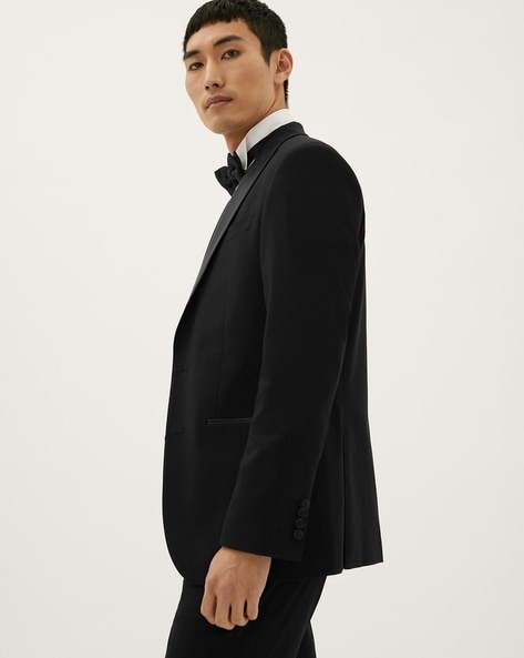 Men's Tailored Slim Fit Black Side VELVET Tuxedo Pants Dress