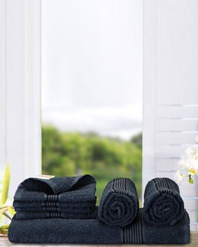 Pack Of 7 Face & Hand Towel with Contrast Border-image-5