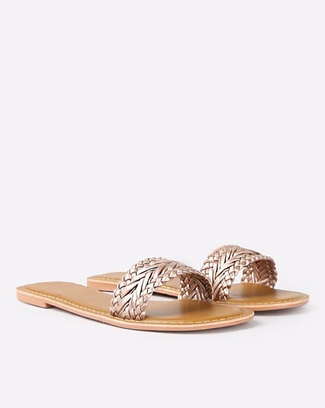 Plain discount slide sandals