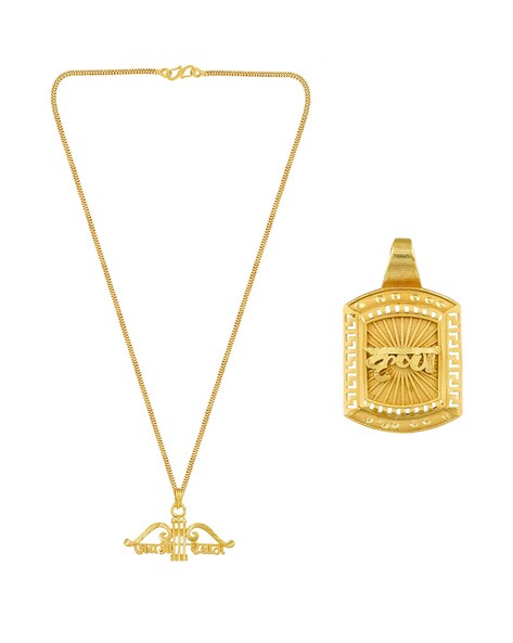 Mens gold plated on sale pendants