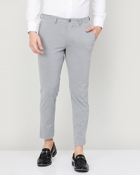 Buy Grey Trousers & Pants for Men by CODE BY LIFESTYLE Online | Ajio.com