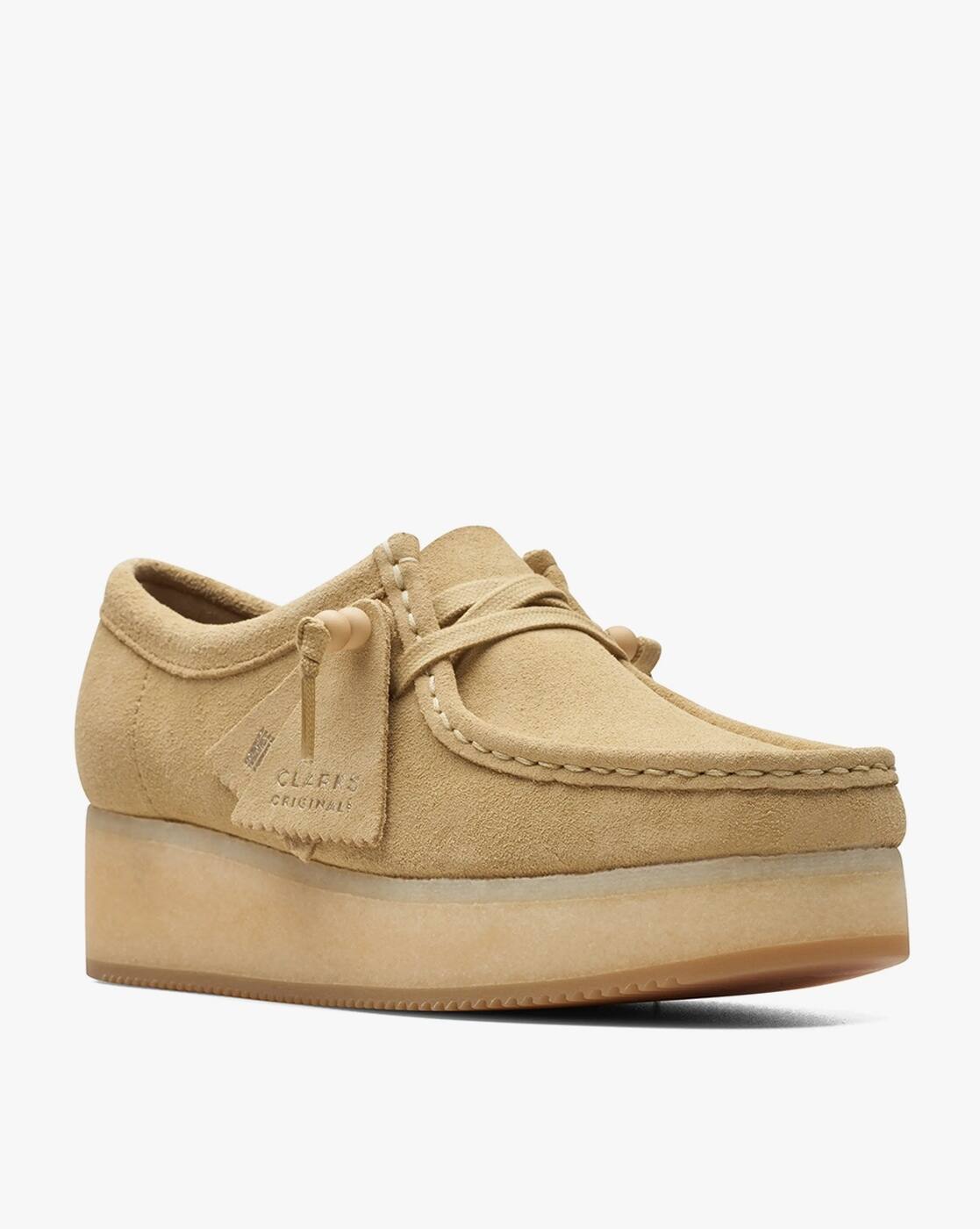 靴 26cm Clarks Originals WallabeeLoafer UK8 Buy CLARKS Women Wallacraft Bee Lace-Up Shoes Online | Ajio.com