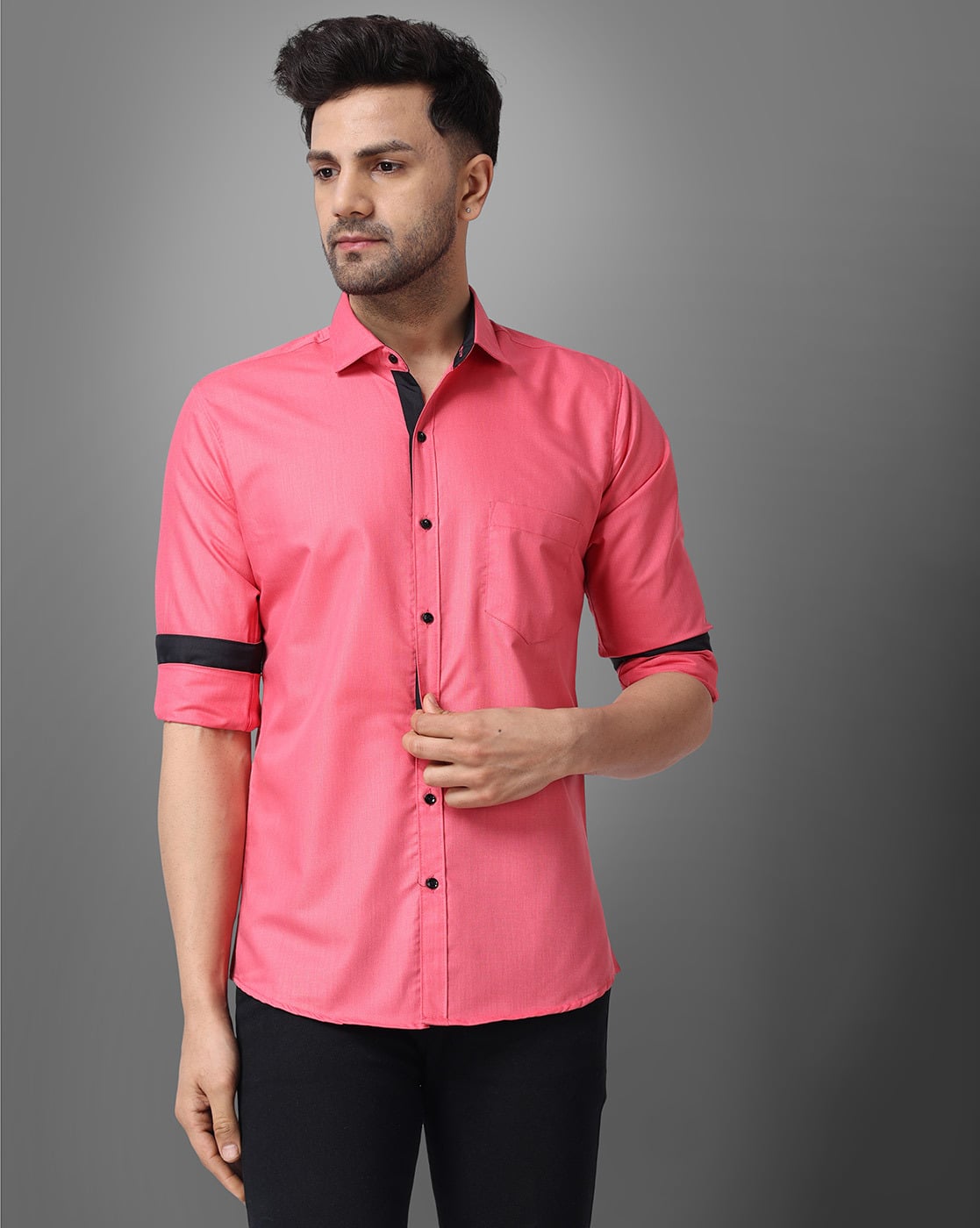 Buy Tyzlo Full-Sleeve Shirt with Patch Pocket Online | Ajio.com