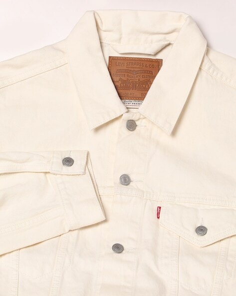 white levi trucker jacket mens