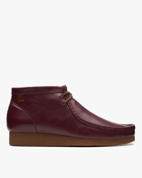 Clarks clearance burgundy boots