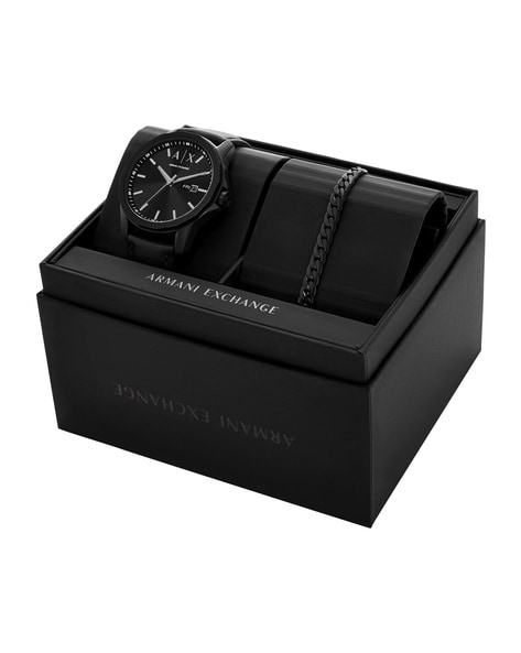 Armani exchange leather best sale watch