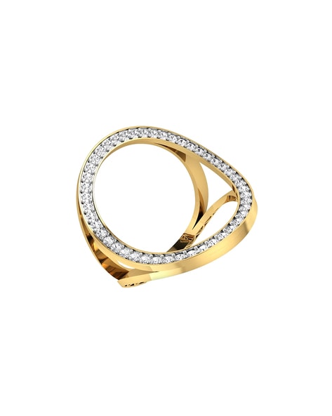 One Carat Round Halo Engagement Ring in Yellow Gold, GIA Certified I/SI2