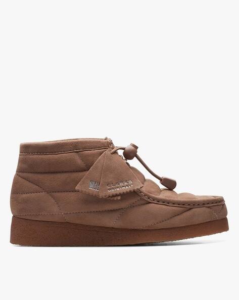 Bottines Clarks Wallabee Pour Femme - Cuir Suédé, Semelle Crêpe Iconique - Style Chukka Décontracté Et Confortable