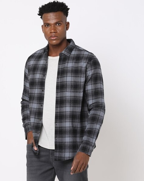 Checked Slim Fit Shirt