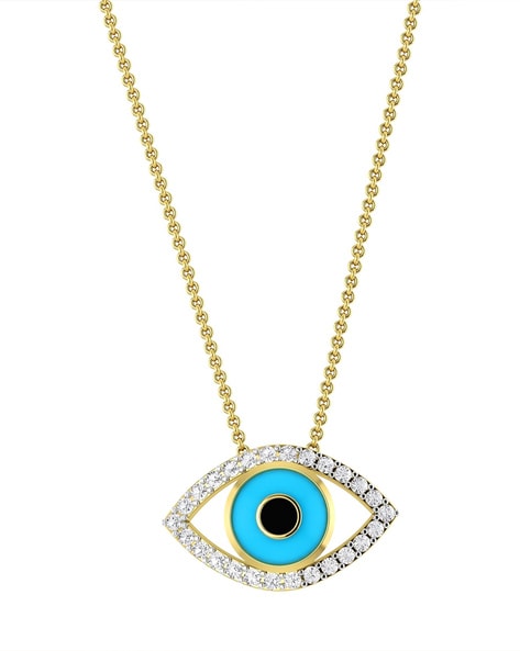KC Designs 14k Gold and Diamond Evil Eye Necklace N1001 - Sami Fine Jewelry