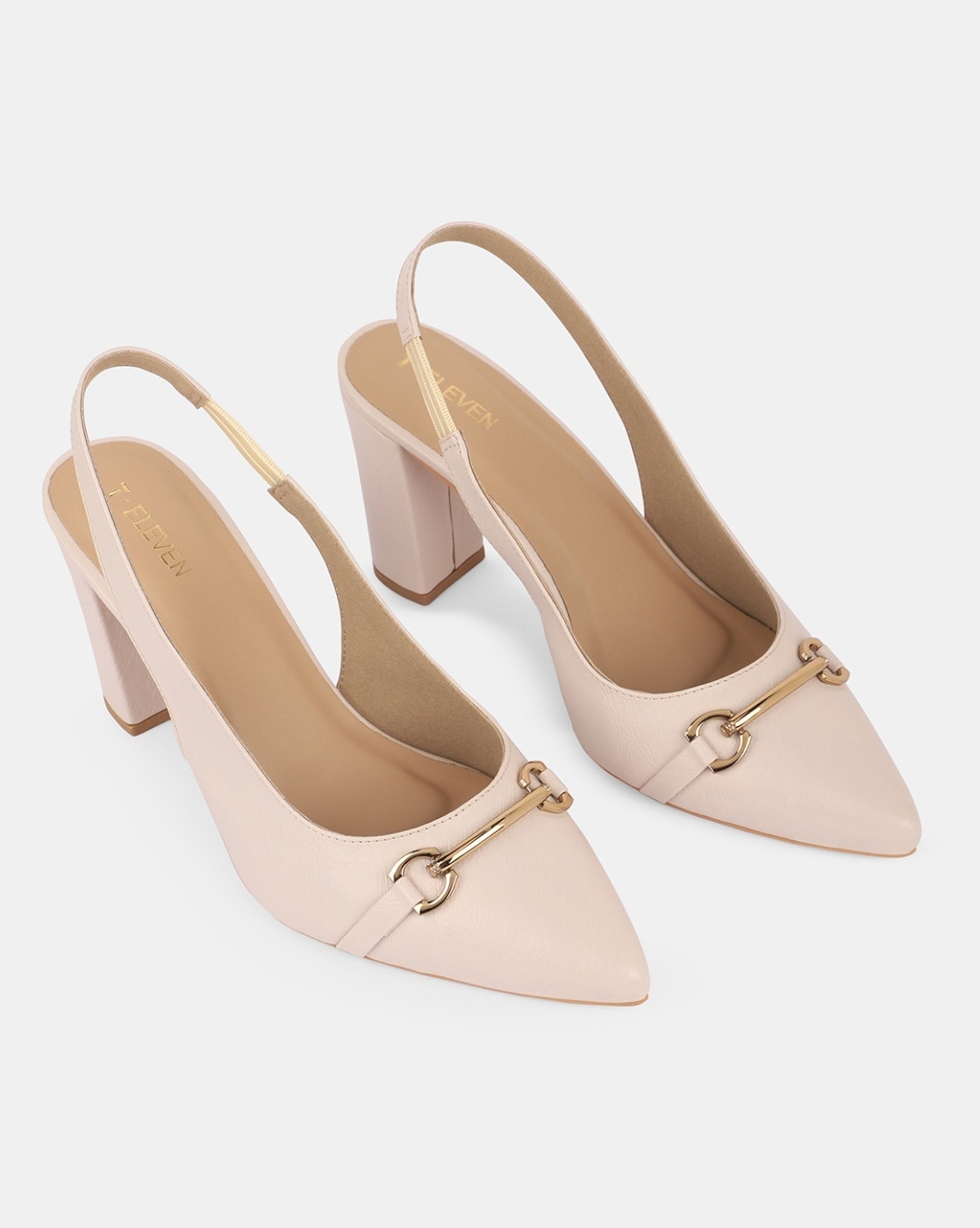 Cream Gabine Patterned Slingback Pumps - CHARLES & KEITH IL