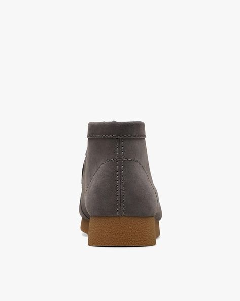 Clarks grey outlet suede ankle boots