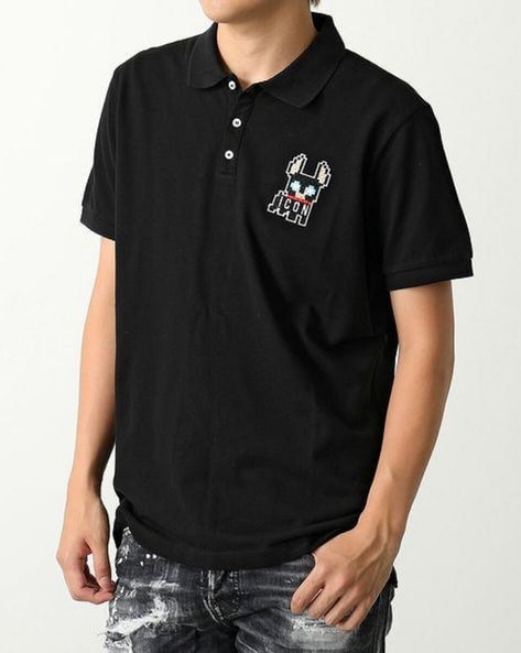 Dsquared2 Black Tennis Fit Polo