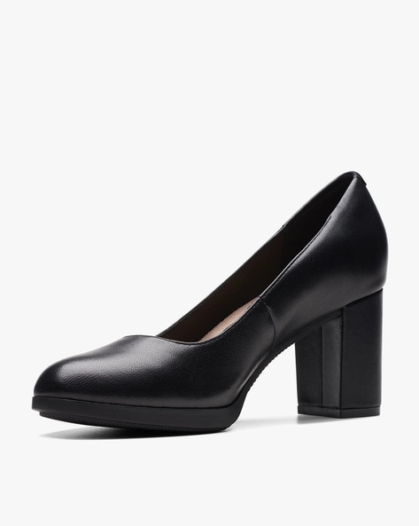 Clarks cheap block heel