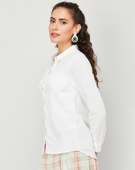 Buy Off White Tops for Women by CODE BY LIFESTYLE Online