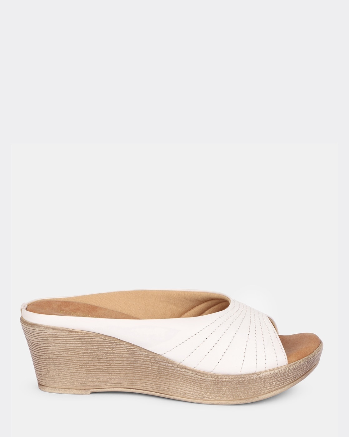 White peep toe online wedges