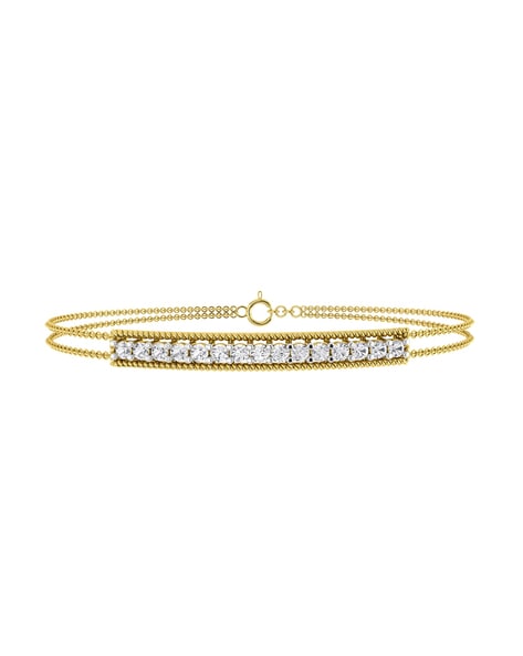 Buy Scallop Bloom Diamond Bracelet Online | CaratLane