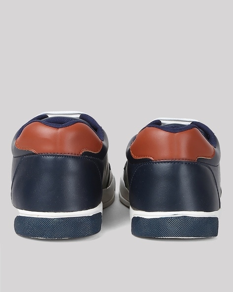 Varro Navy Leather Sneakers - Marc Nolan