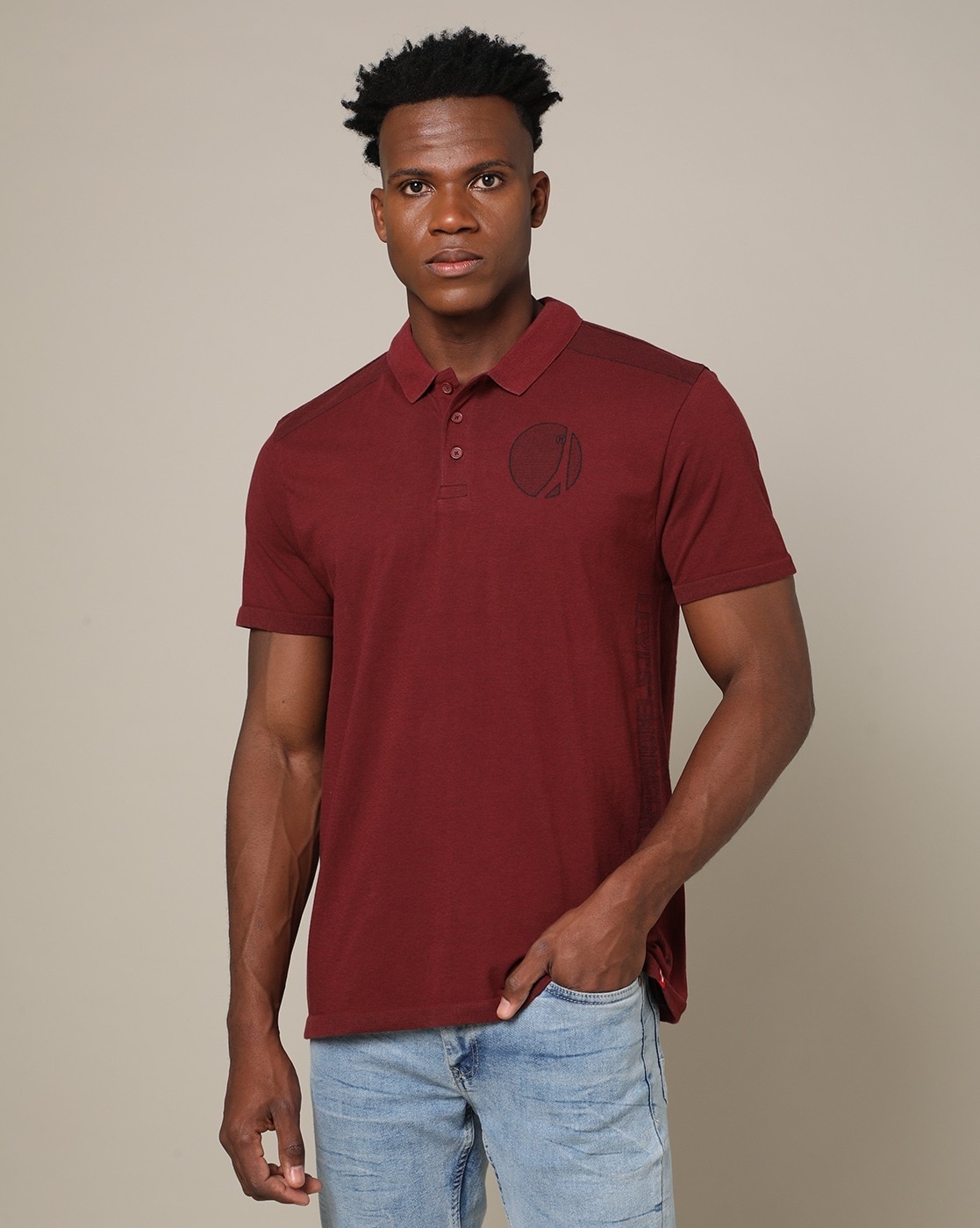 Burgundy polo shirt outlet mens