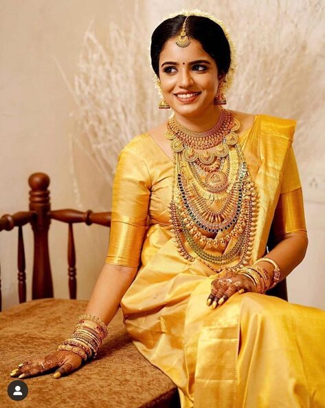 Buy Naishu Trendz Women's Saree Kanjivaram Soft Silk Banarasi Style South  Indian Zari Woven With Blouse Piece (Kavya Yellow Light Yellow) at Amazon.in