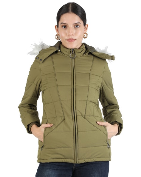 Hooded Puffer Jacket - Black - Ladies | H&M US