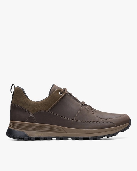 Clarks mens hot sale brown casual shoes