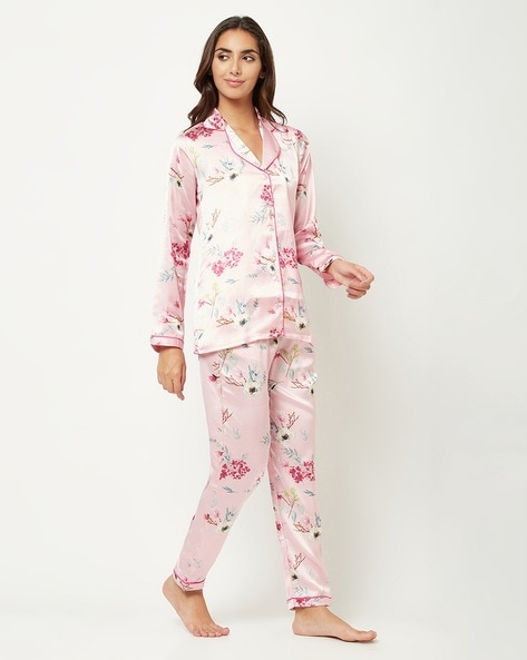 LTS Tall Women's Pink Floral Print Pyjama Bottoms