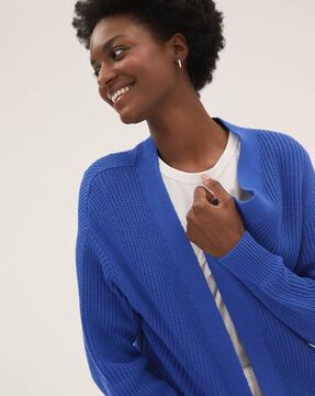 Marks and spencer blue cardigan best sale