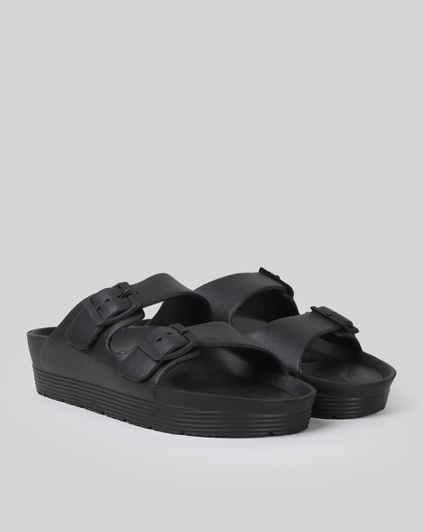 Black slip on slides new arrivals