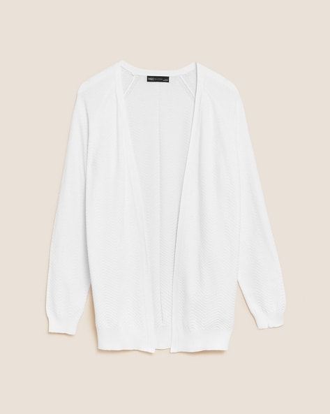 Thin white long on sale cardigan