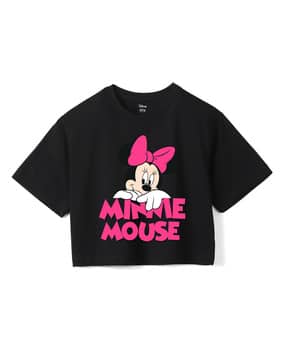 wear your mind Minnie Mouse Print Round-Neck T-Shirt-picture-16