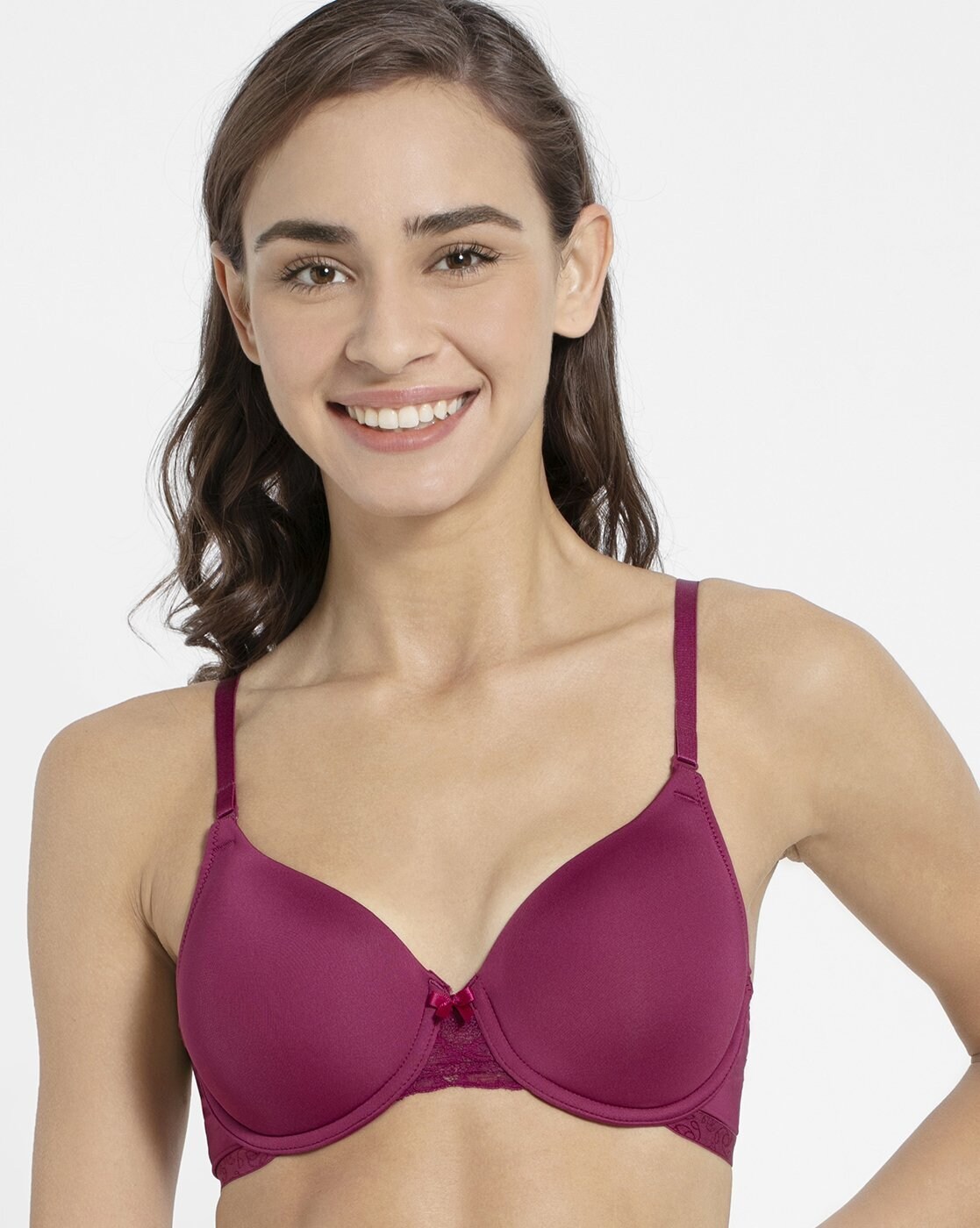 Buy Amante Padded Non Wired Full Coverage T-Shirt Bra- Black at Rs.934  online