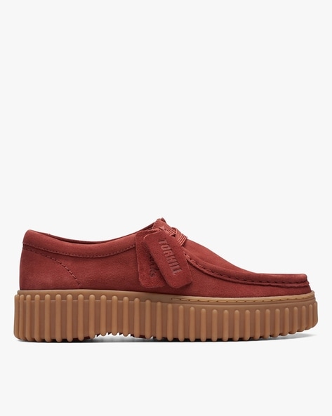 Clarks red shoes womens best sale