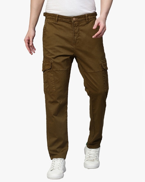 Buy Moda Rapido Men Grey Slim Fit Cargos Trousers - Trousers for Men  15802110 | Myntra