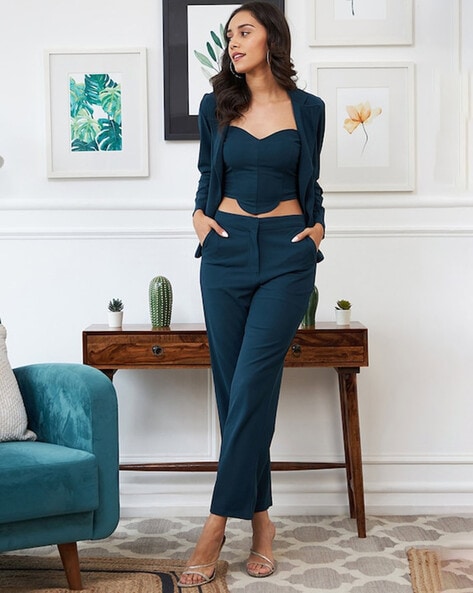 Buy Black Suit Sets for Women by GRIVA DESIGNER Online